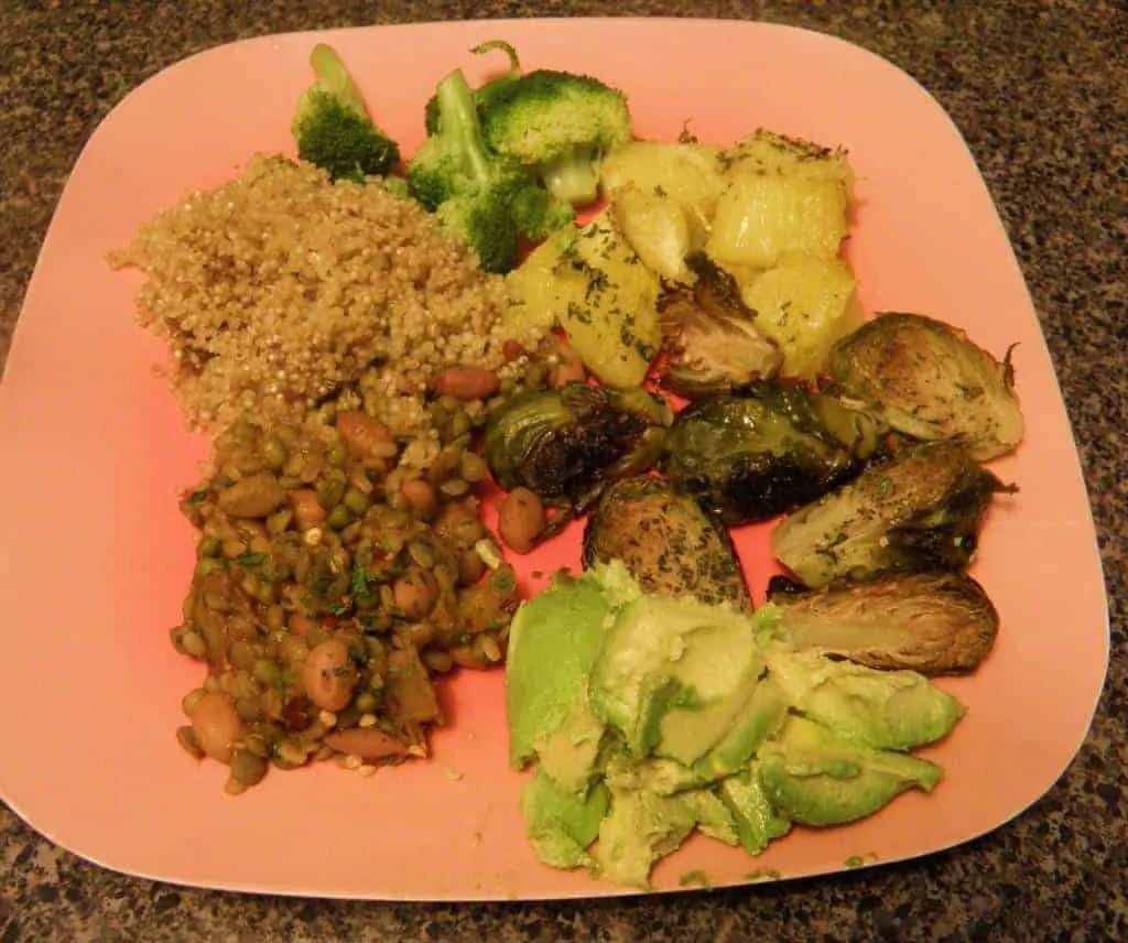 Delicious moong bean lentil pinto BEAN curry on plate for dinner