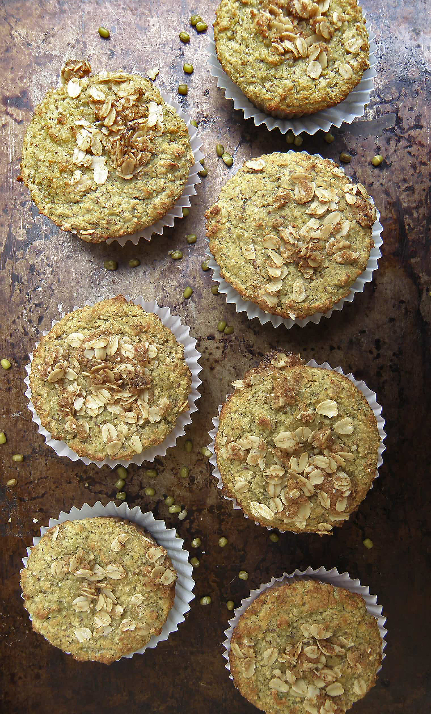 High-Protein Brown Sugar Moong Dal Muffins Recipe