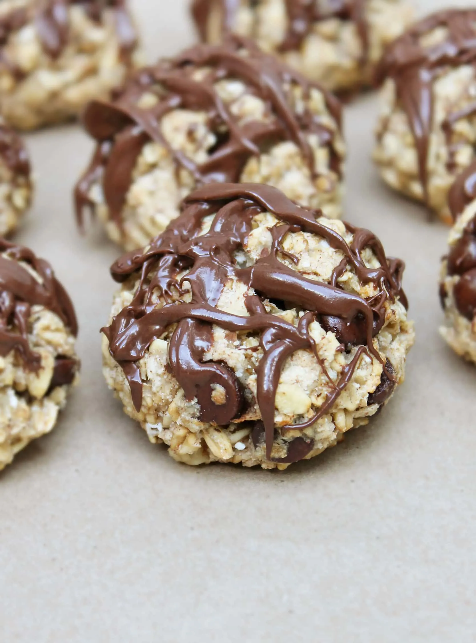 baked overnight oat date walnut bites