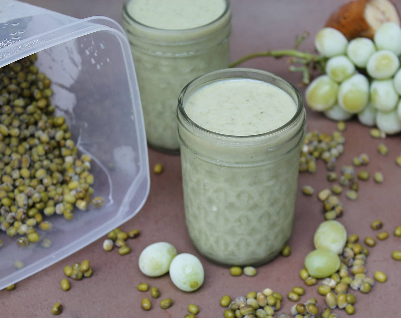 moong beans in a shake