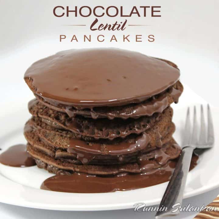 Chocolate Lentil Pancakes