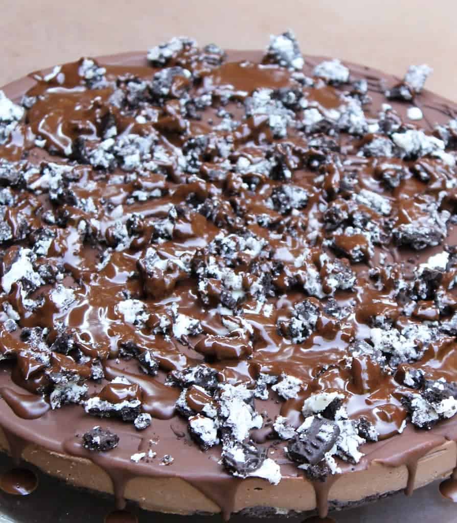 no bake refrigerated chocolate cashew cake