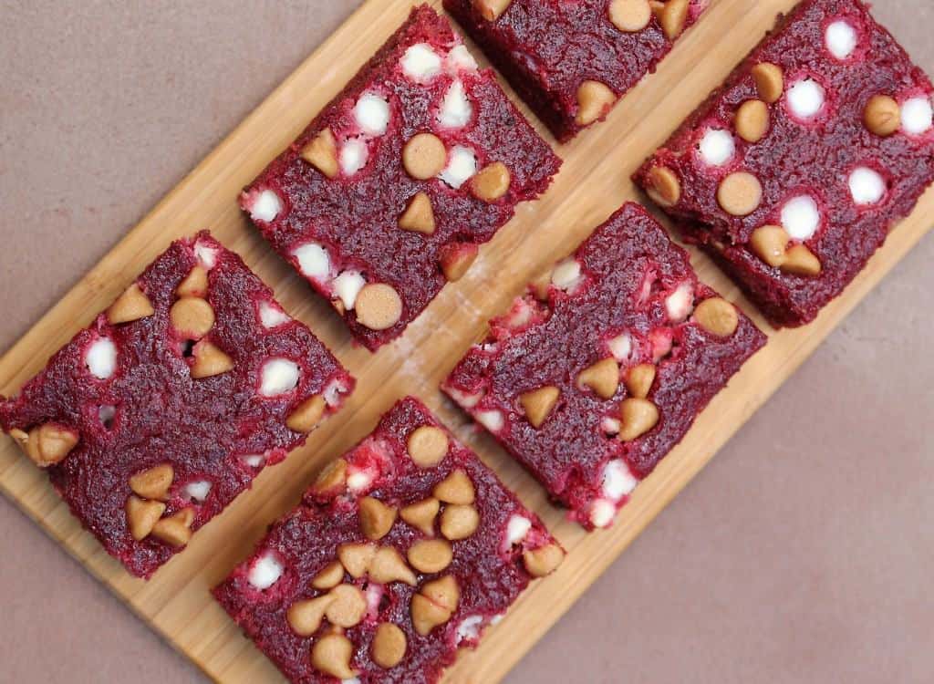 beet bars with chocolate and peanut butter chips