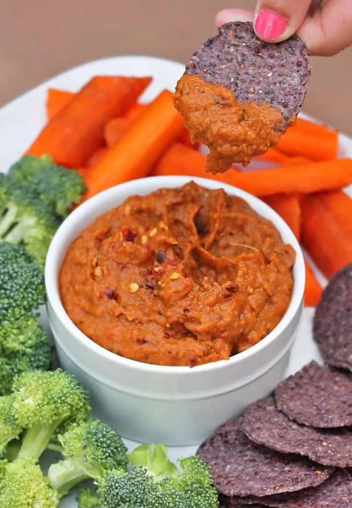 Sweet-Spicy-Roasted-Red-Pepper-Eggplant-Dip