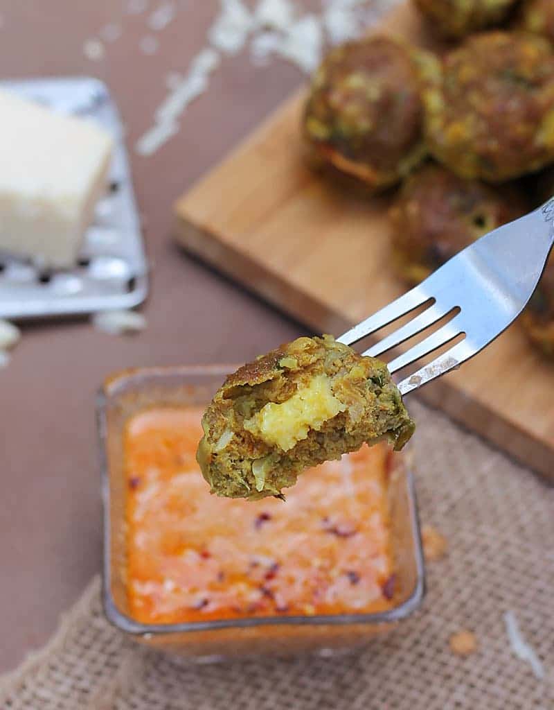 Cheesy Cheddar Stuffed Turkey Balls