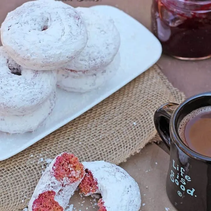 Gluten Free Baked Powdered Sugar Doughnuts {Beetified Blogger Series}