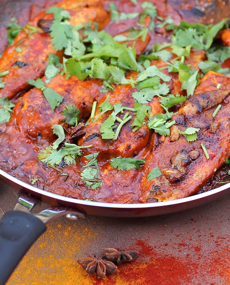A simply rich fish curry, jam packed with spices like paprika, cumin, coriander, cayenne, turmeric and star anise! @RunninSrilankan
