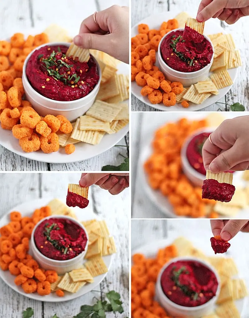 Crunched-Grooves-Spiced-Beet-Navy-Bean-Dip-@RunninSrilankan