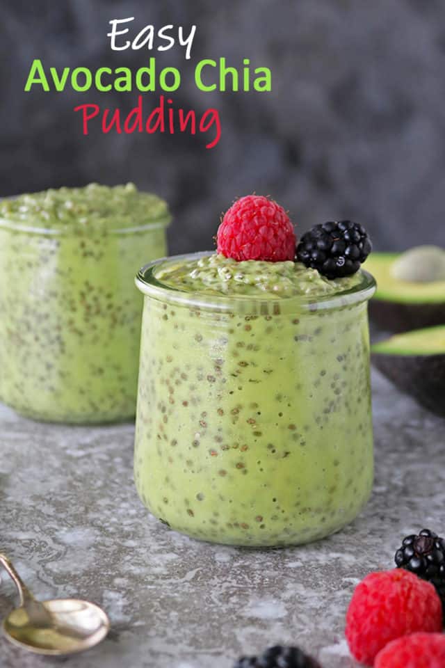 Easy Avocado Chia Pudding (plantbased recipe) Savory Spin