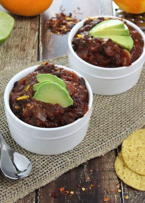 Orange Black Bean Stew