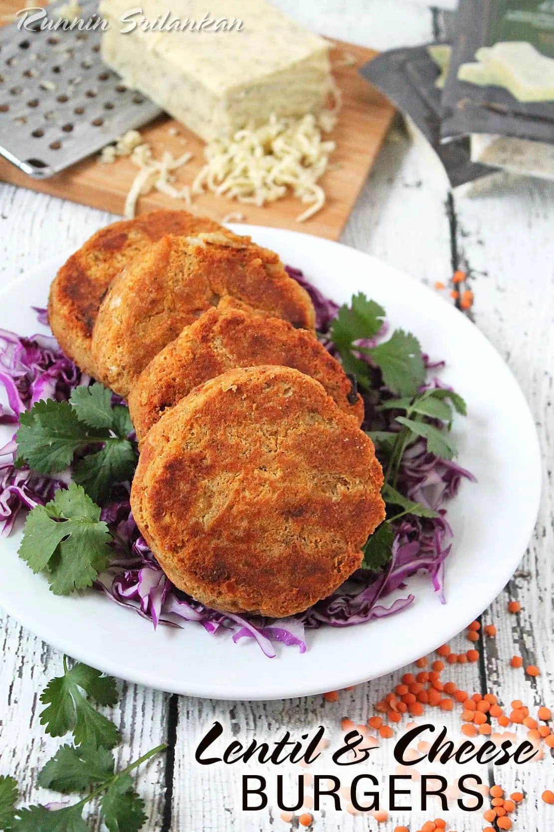 Lentil & Cheese Burgers