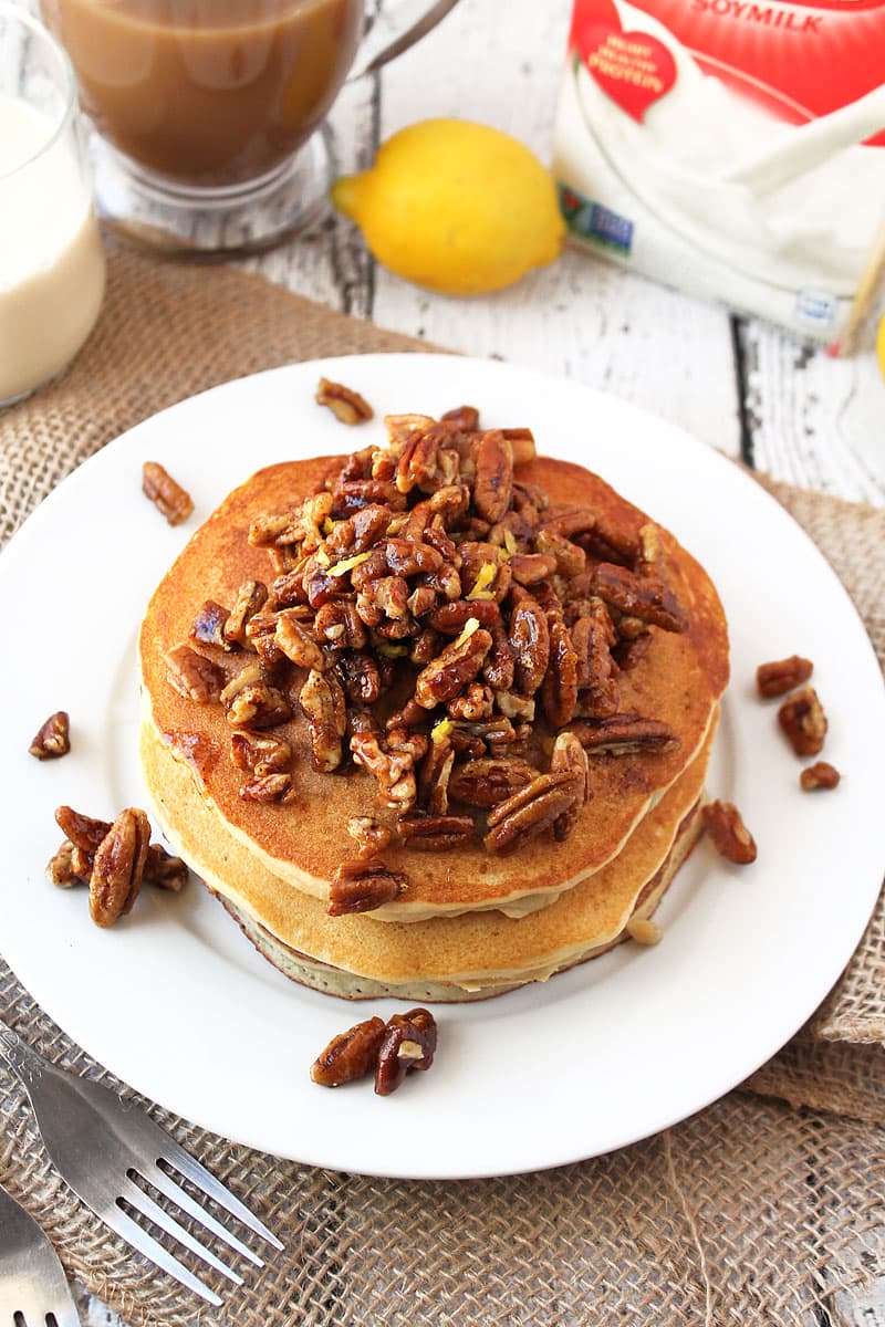 Lemon-Pecan-Pancakes-With-Silk-GlutenFree-@RunninSrilankan
