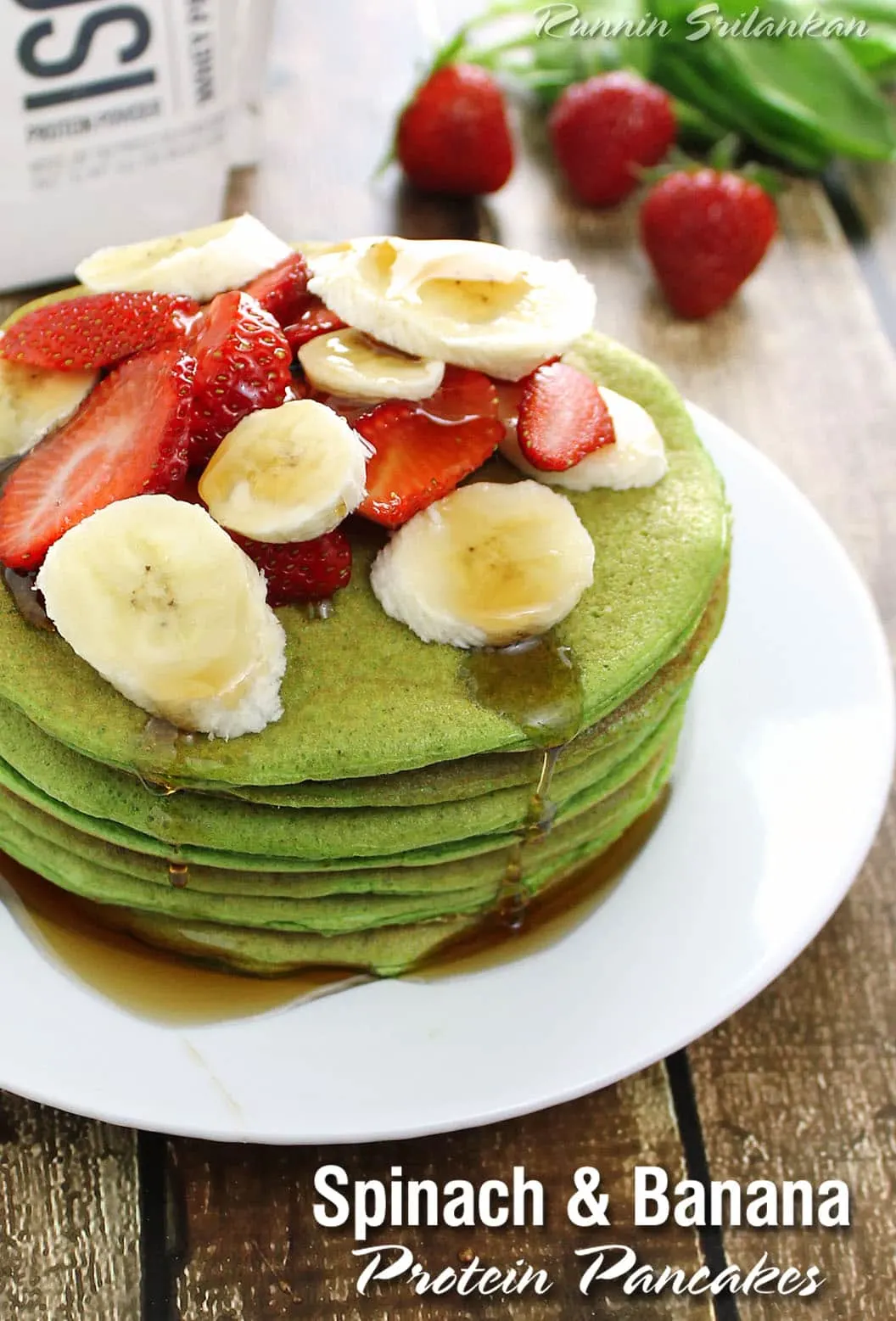 Spinach & Banana Protein Pancakes