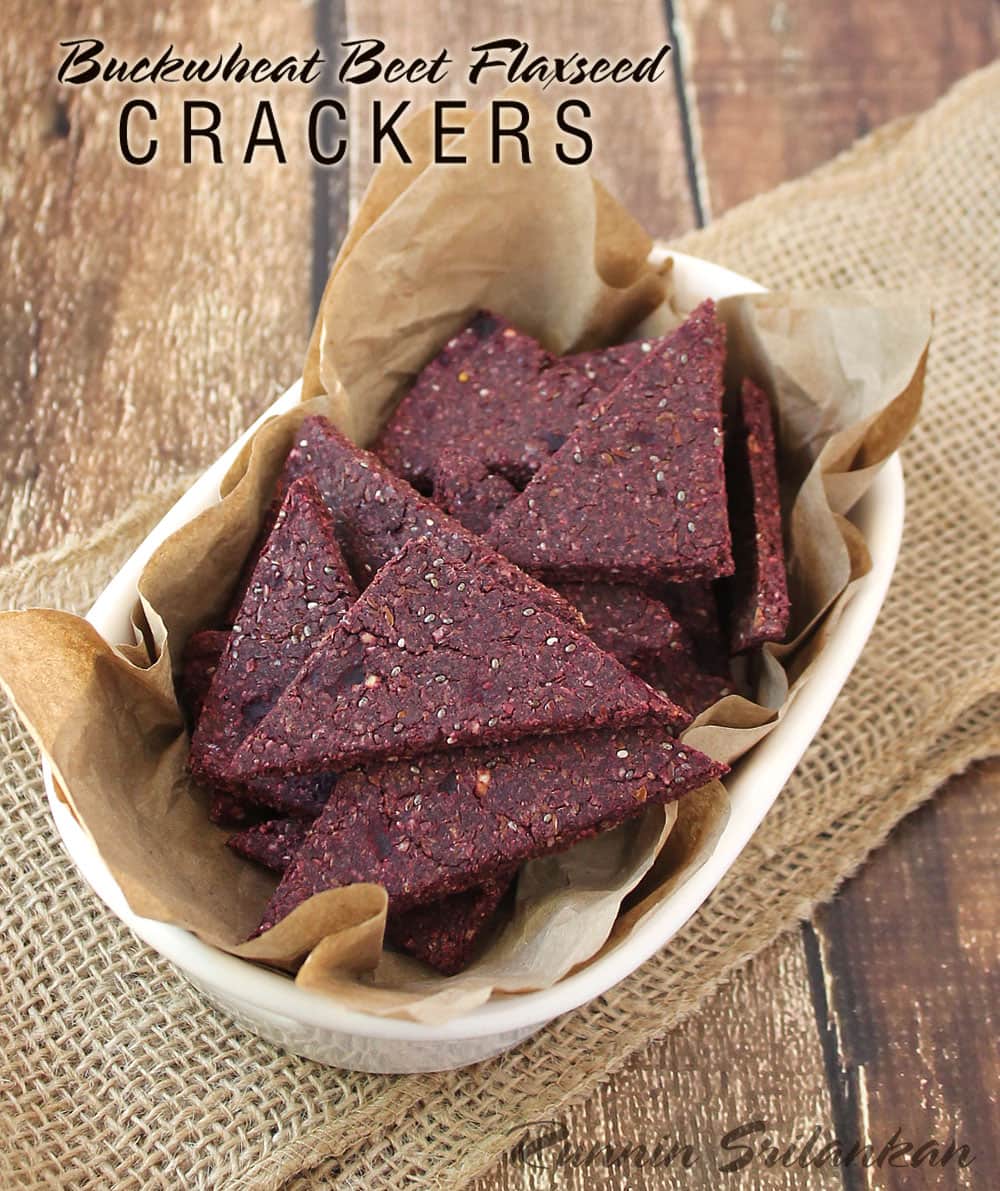 Recipe-Buckwheat-Beet-Flax-Crackers @RunninSrilankan