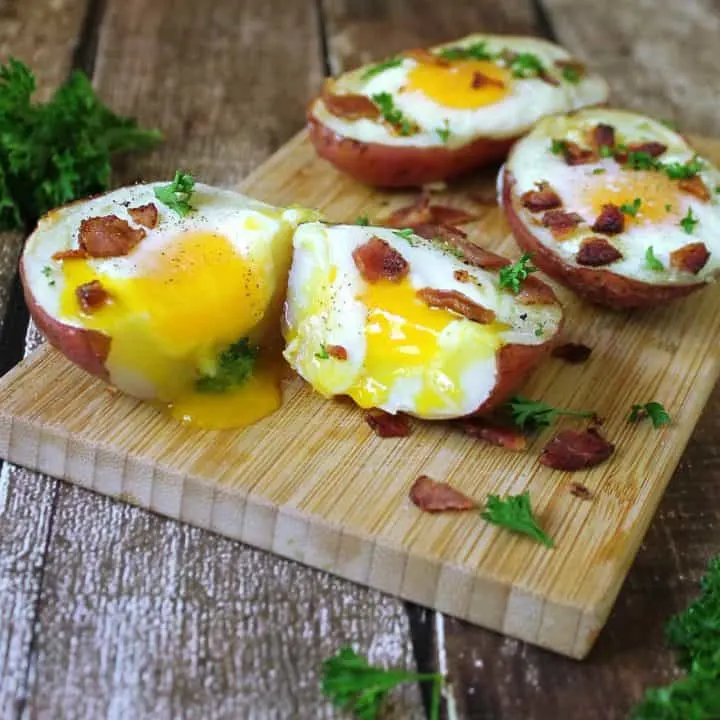 Breakfast Bacon Egg Potato Skins With Davidson's Safest Choise Eggs @RunninSrilankan