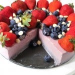 A Dairy-Free Strawberry Blueberry Icebox Cashew Cake