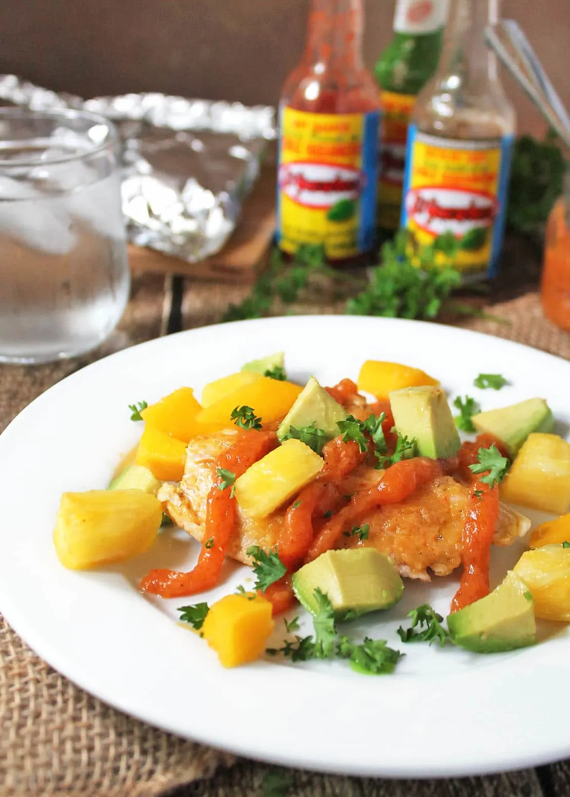 Chicken-With-Spicy-Pineapple-Mango-Sauce-#KingOfFlavor