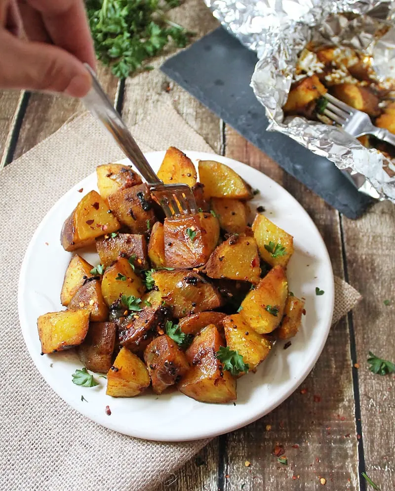 Spicy Deviled Potatoes
