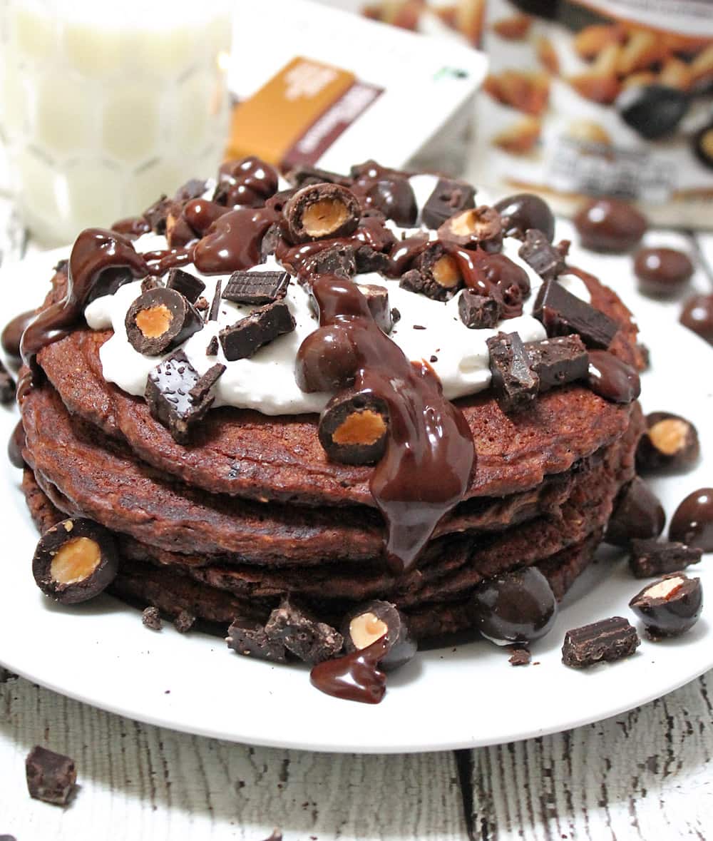 #DiscoverBrookside Triple Chocolate Oatmeal Pancakes