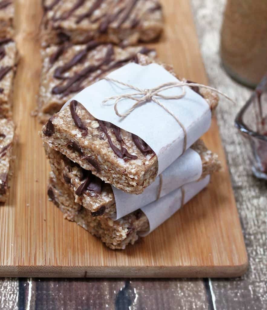 Easy Date Almond Butter Bars {Refined Sugar Free • Gluten Free}
