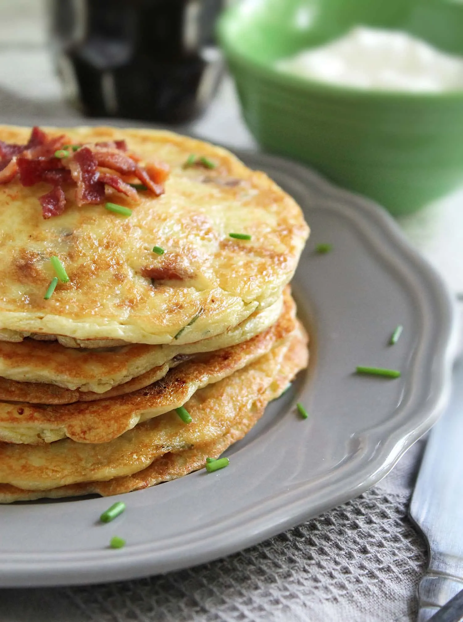 Gluten Free Potato Bacon Pancakes