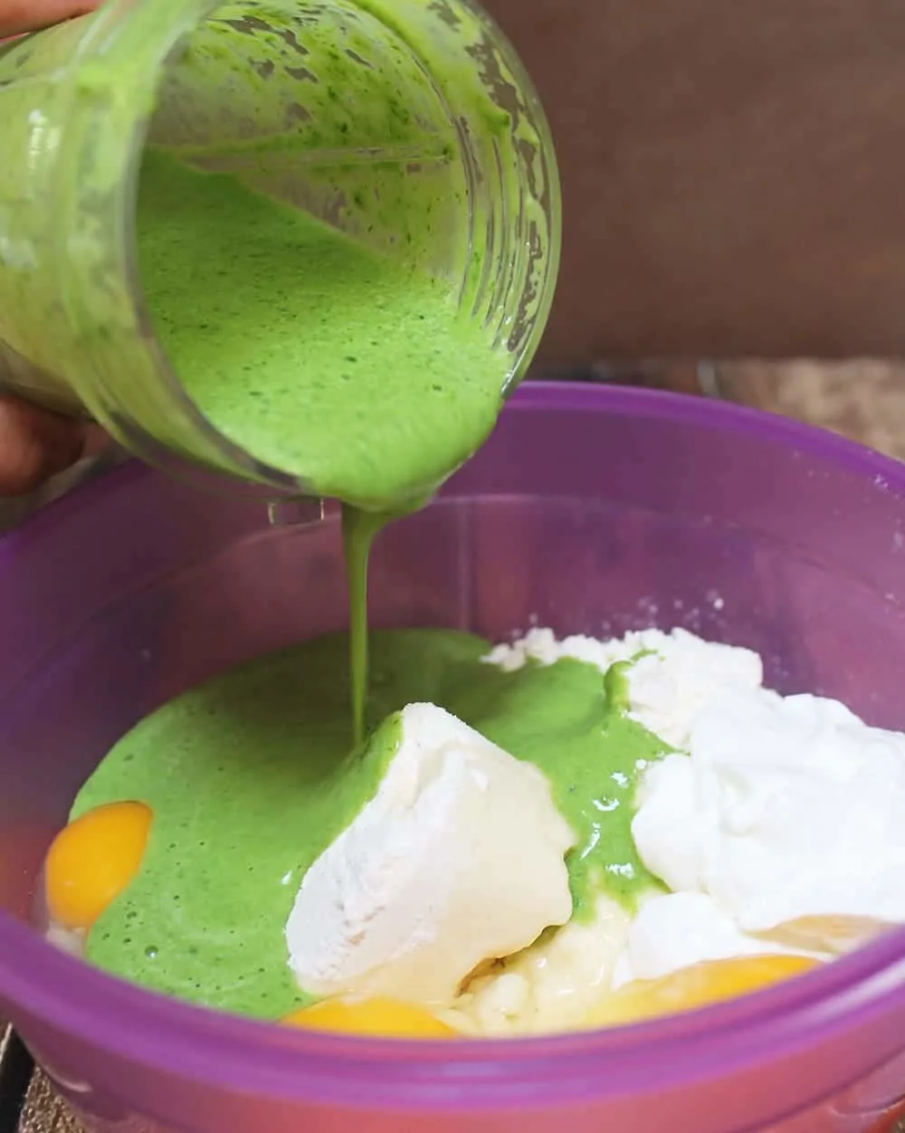 Green-Smoothie-Purely Simple Eggs Yogurt