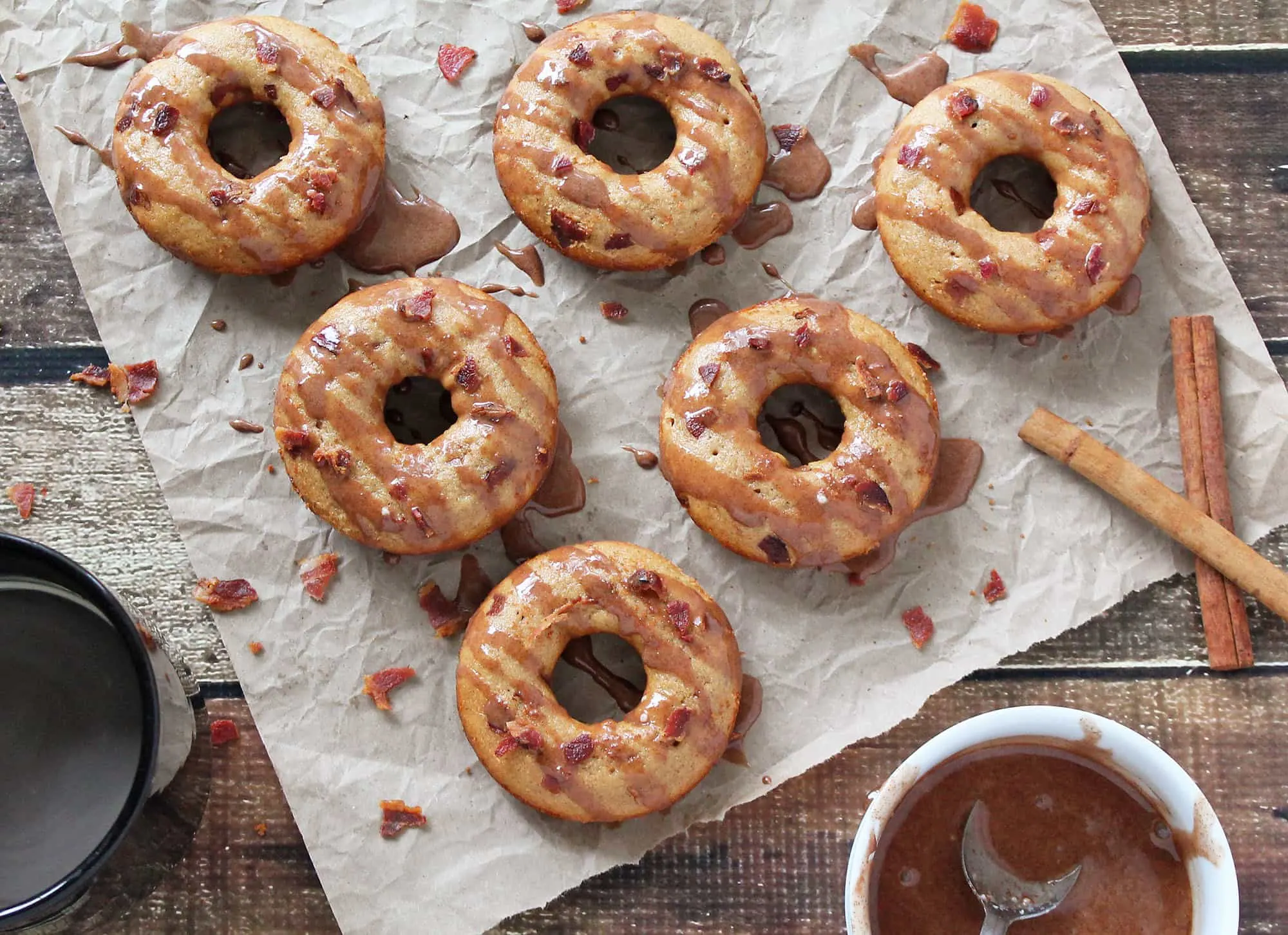 Cinnamon Bacon Doughnuts