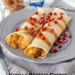 Protein Crepes With Apple Pumpkin Protein Filling #MyGoodEnergy