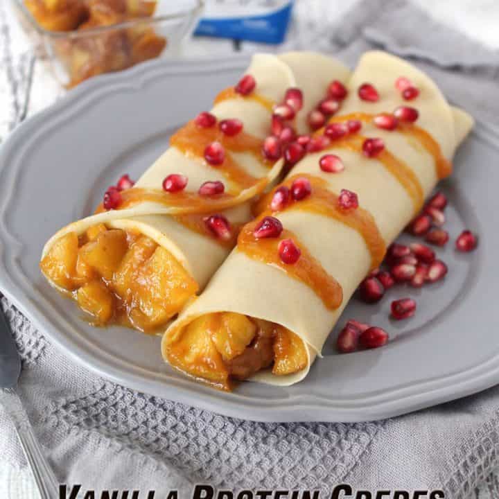 Protein Crepes With Apple Pumpkin Protein Filling #MyGoodEnergy