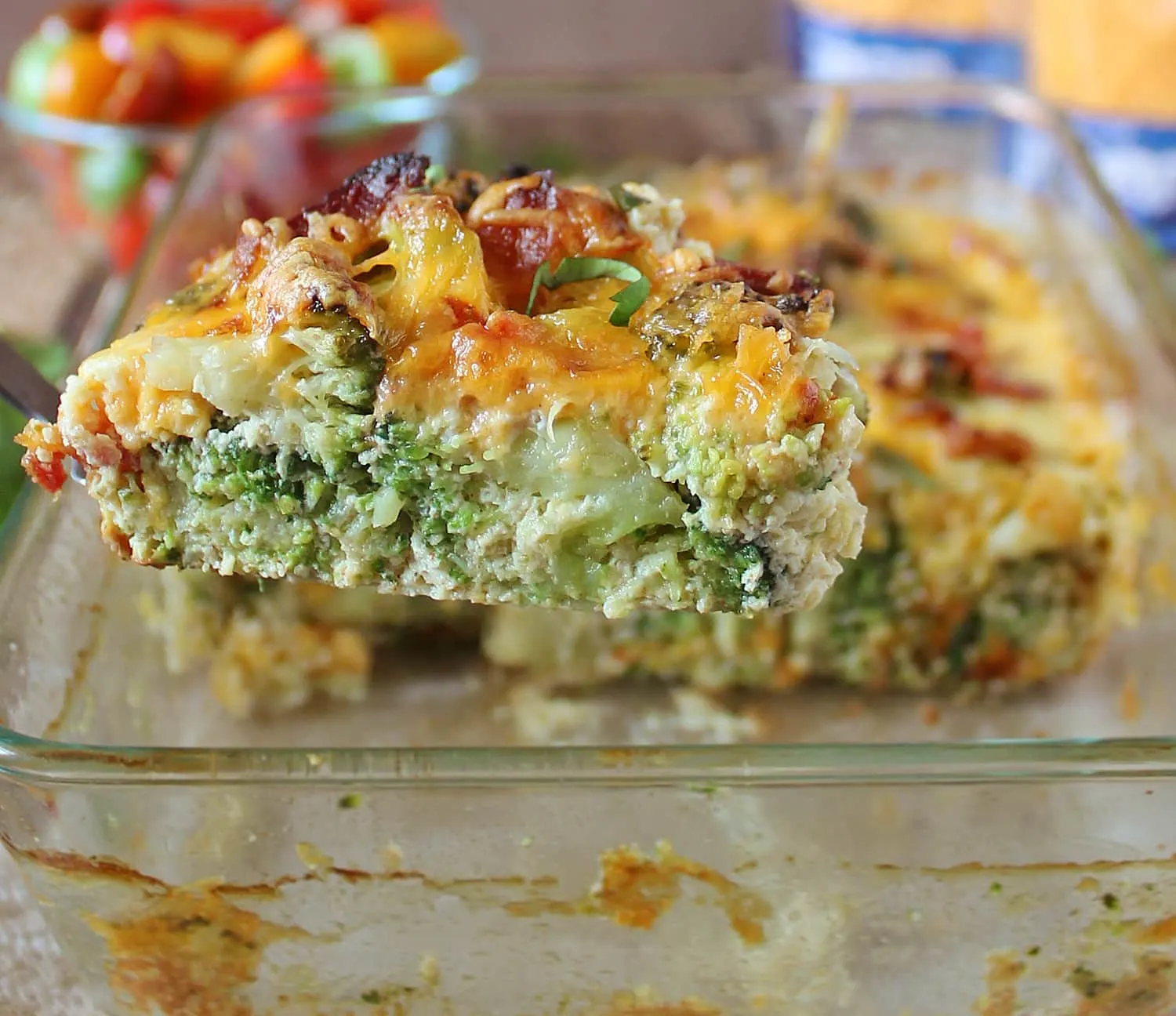 Cheesy bacon broccoli casserole 