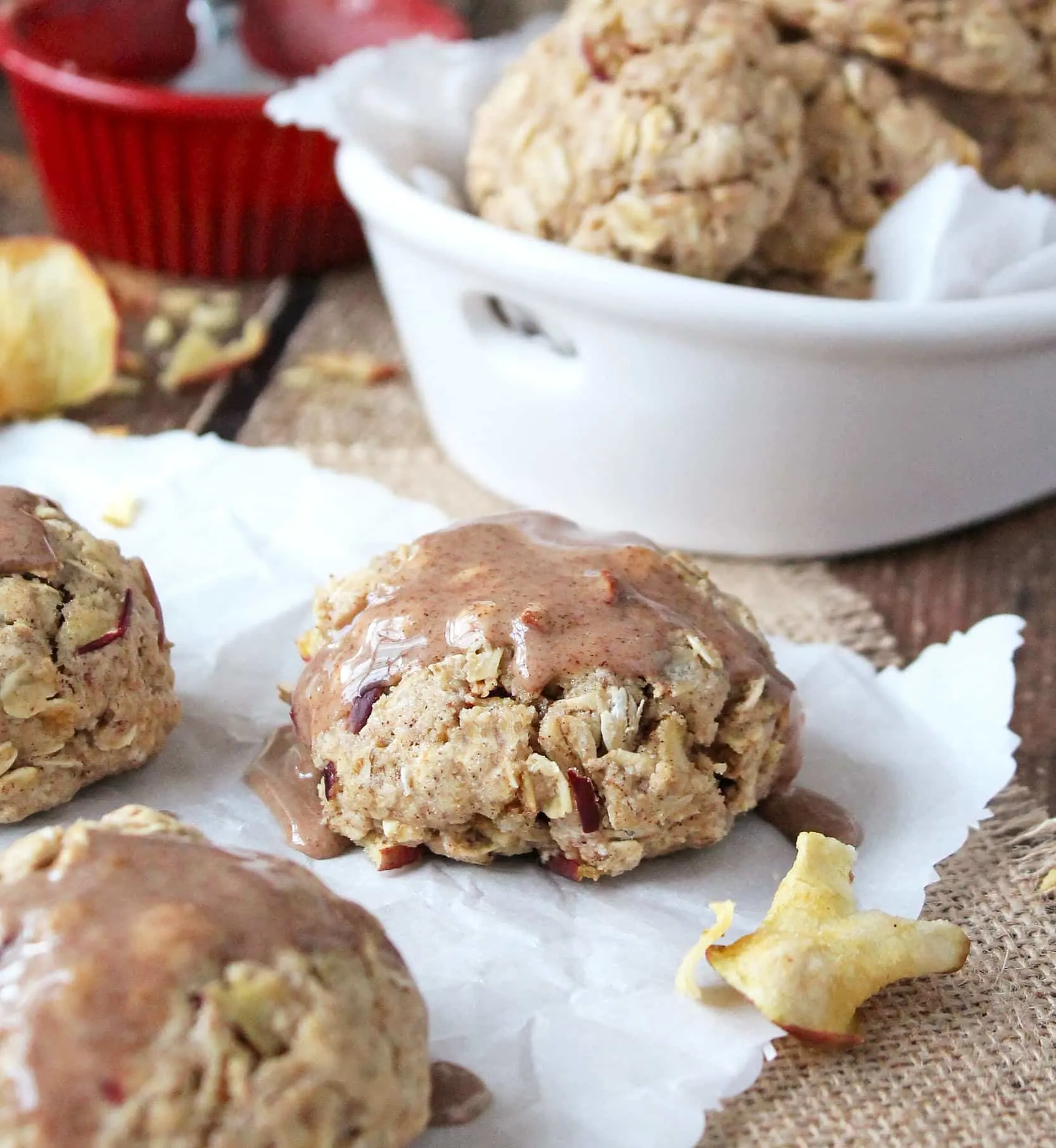 Cinnamon Vanilla Apple Cookies