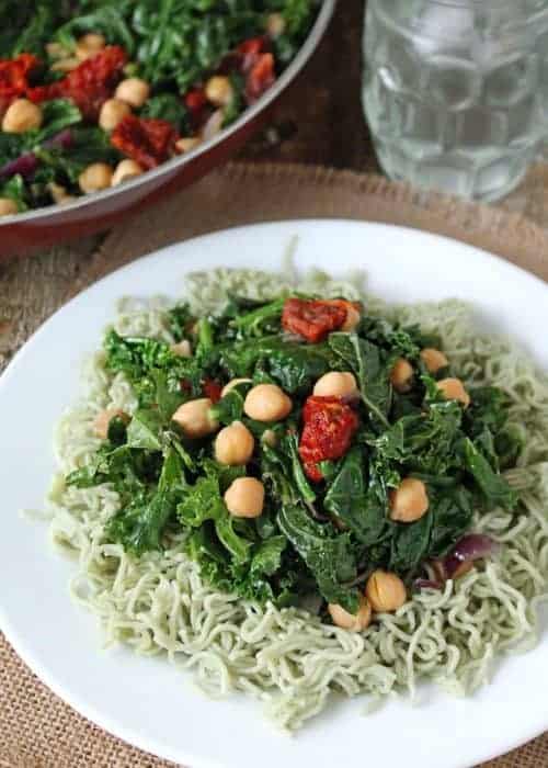 Sautéed Kale Chickpea Salad