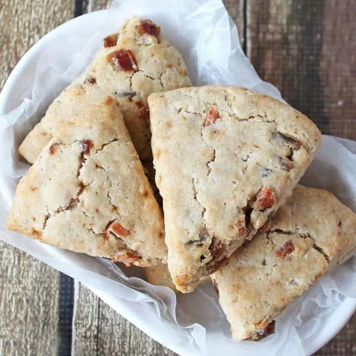 Gluten Free Date and Bacon Scones