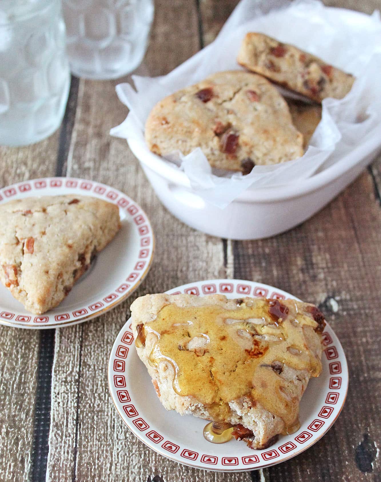 Gluten Free Date and Bacon Scones 