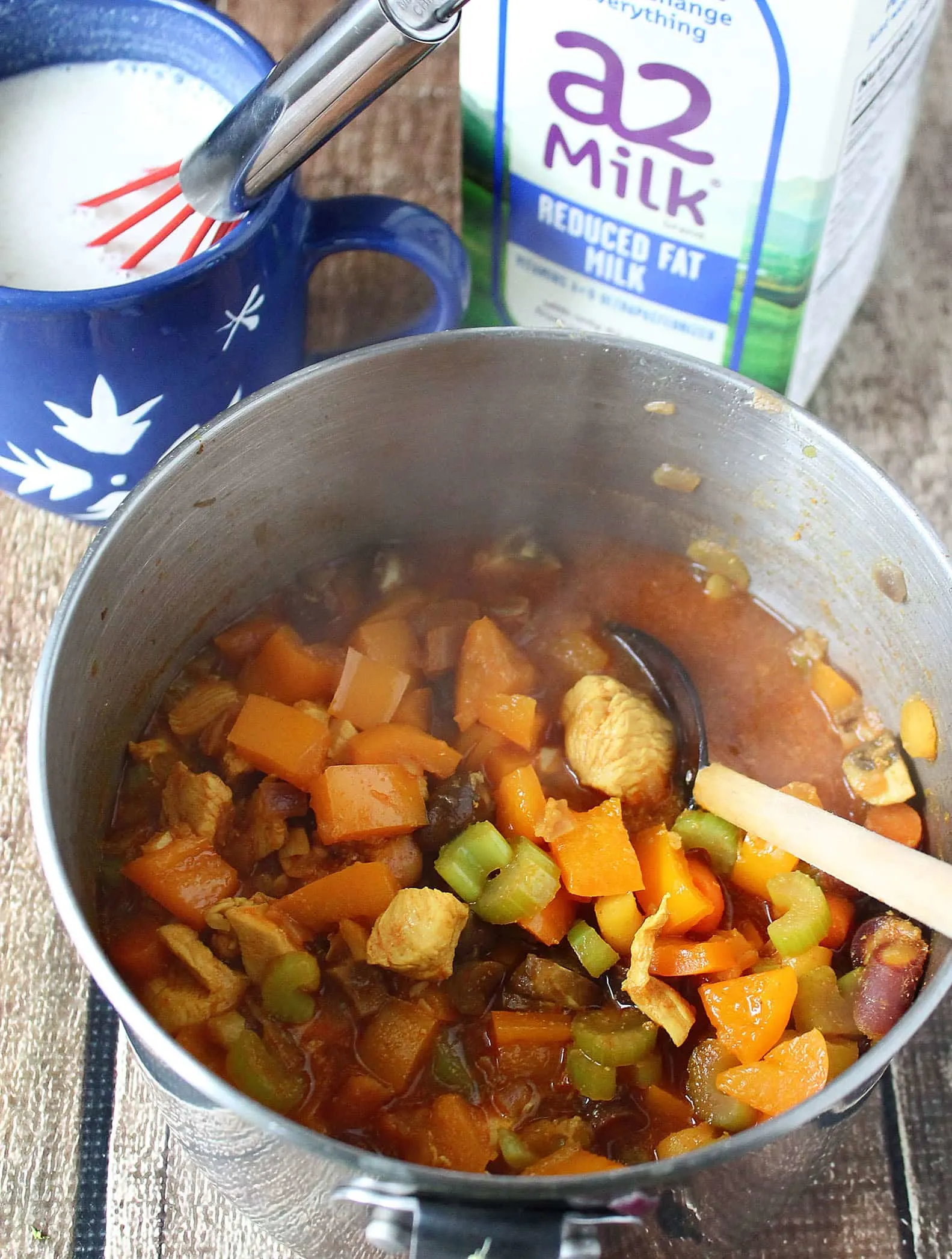 Creamy Chicken & Vegetable Soup