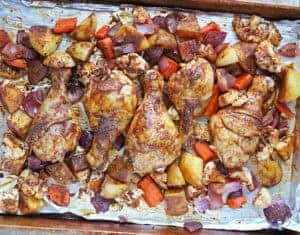 The best spicy roasted chicken and vegetables