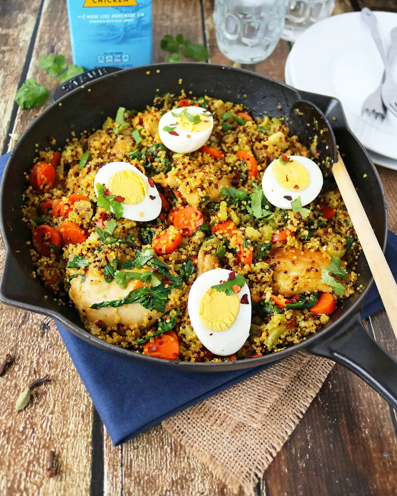 This Quinoa & Chicken Biryani is a healthier take on the Biryani I grew up on as a child. #TheRecipeRedux