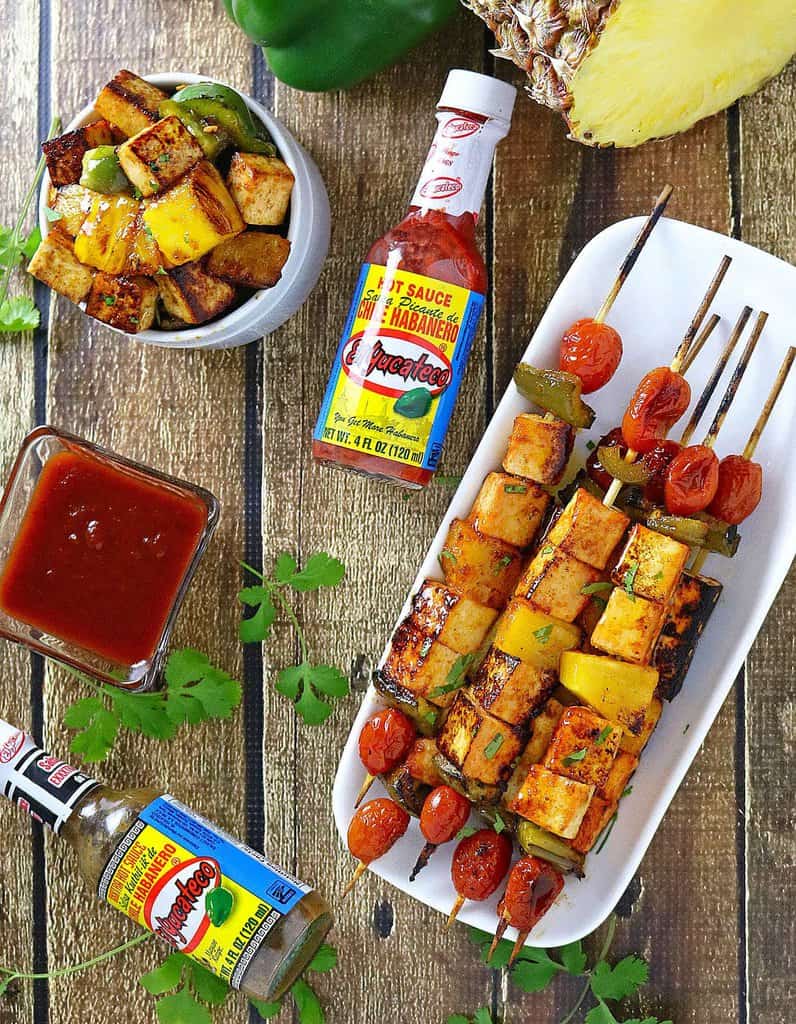 Grilled Tofu Skewers with Sriracha Sauce Recipe