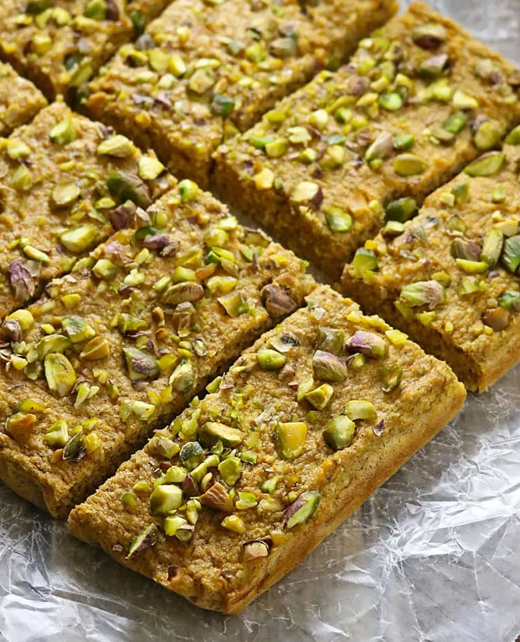 Sweet Potato Pistachio Bars #SweetNewYear 