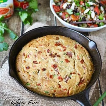 Tomato Bacon Skillet Bread that happens to be gluten free!