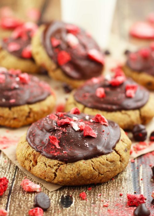 Chocolate Strawberry Cookies {Gluten Free}