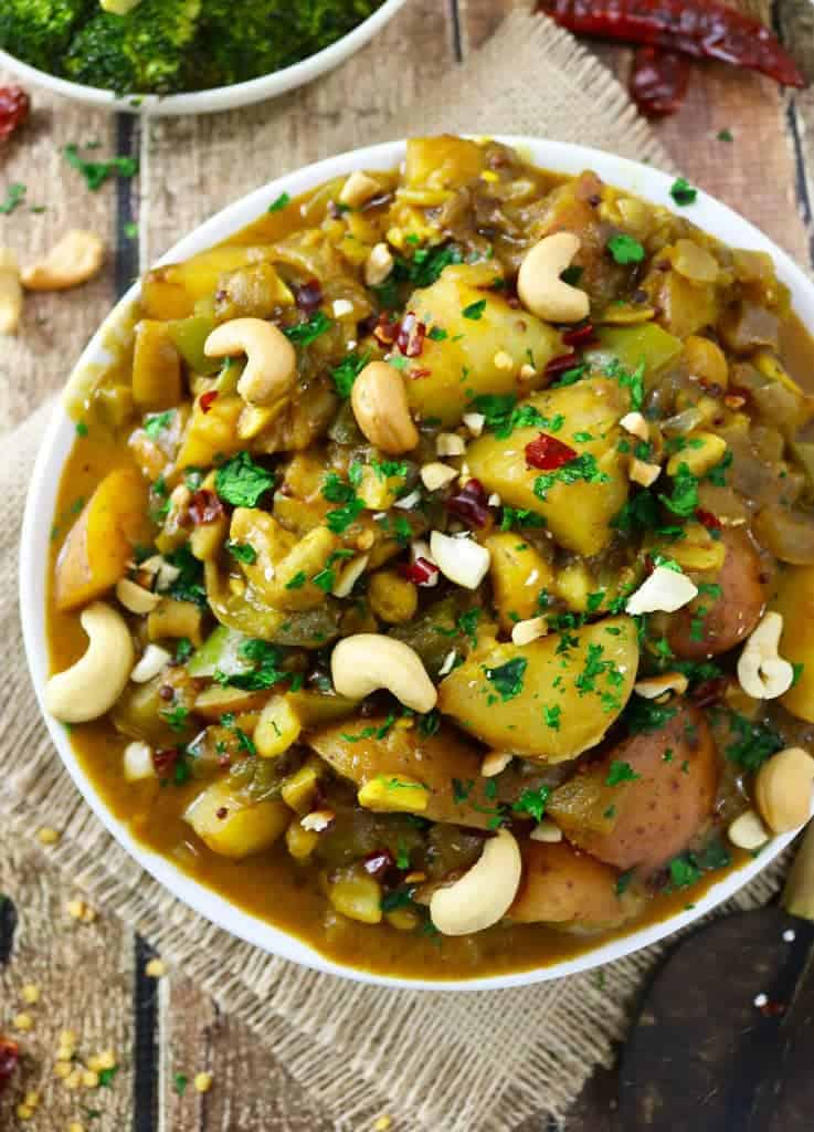 Potato and Cashew Curry - Savory Spin