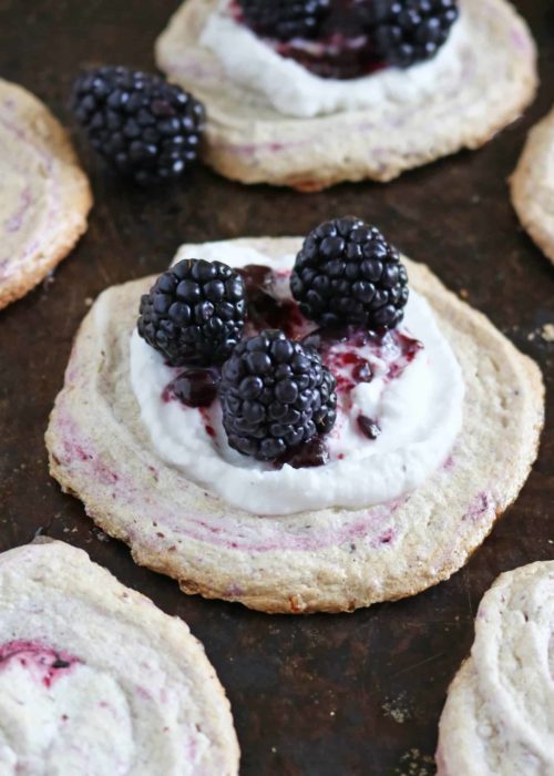 Blackberry Meringue Cookies