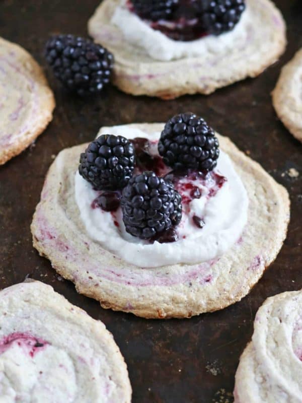 Blackberry Meringue Cookies