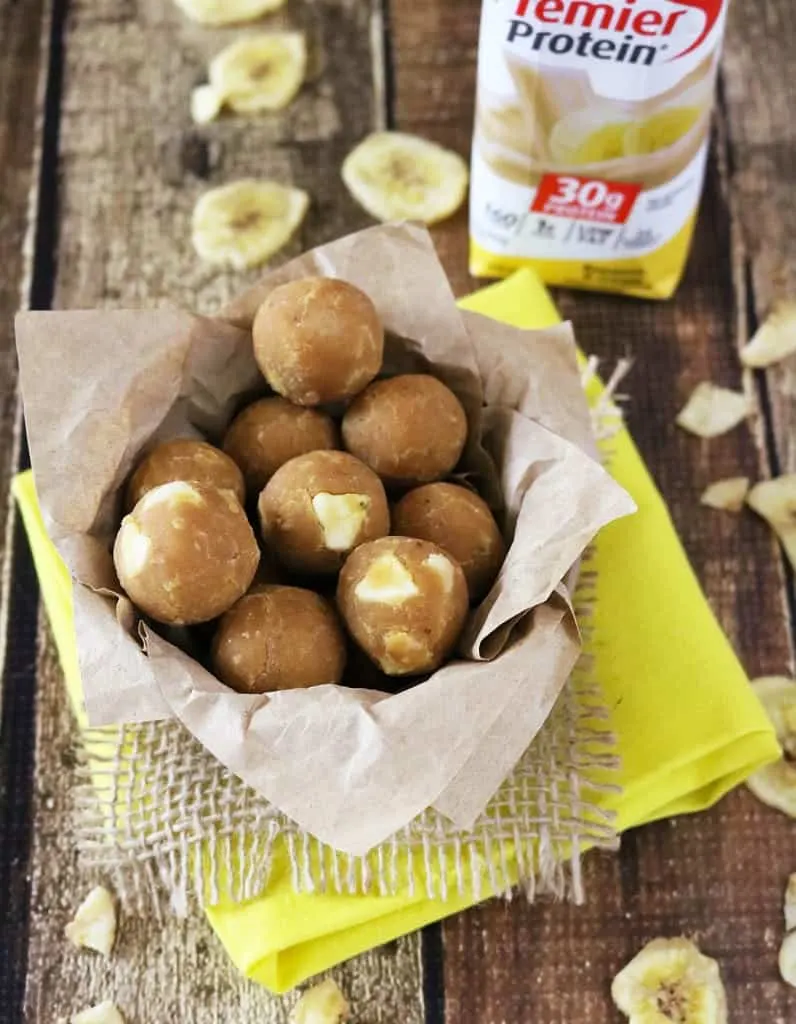 Bananas & Cream Protein Bites