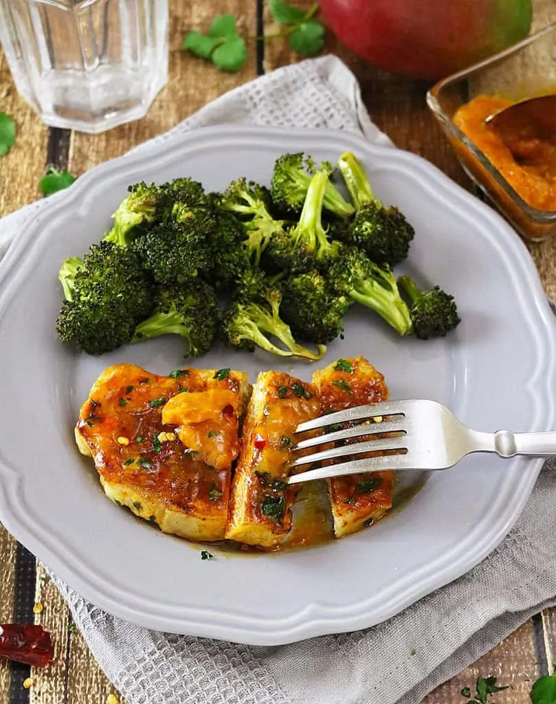 Curried Mango Pork Chops