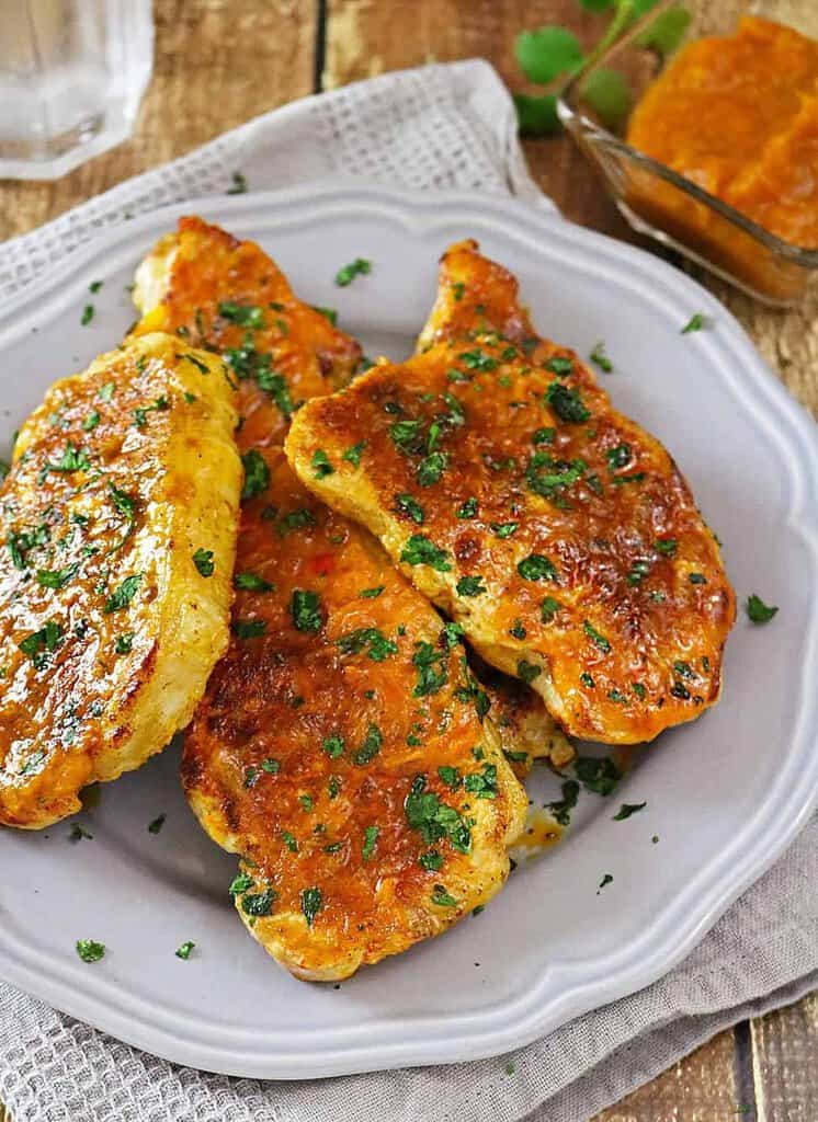 Curried Mango Pork Chops