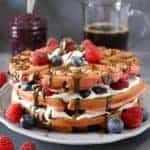 Beet Berry Waffles