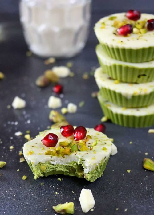 Matcha & White Chocolate Protein Cups