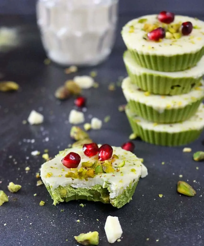 Matcha & White Chocolate Protein Cups